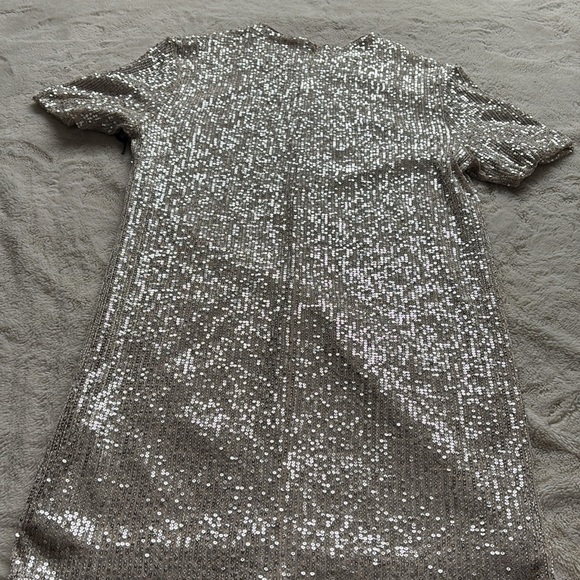 Devoted Champagne Sequin Dress Size Small - Picture 5 of 6
